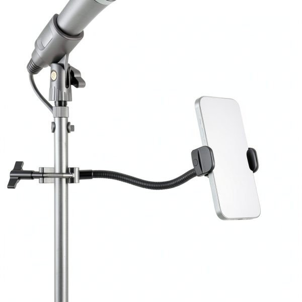 Neewer BASICS Mic Stand Phone Holder Flexible Arm 360 Ball-0