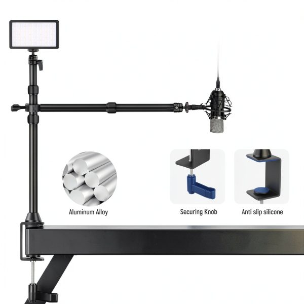 Neewer Table Tripod Light Stand Phone Holder Ball Head-7