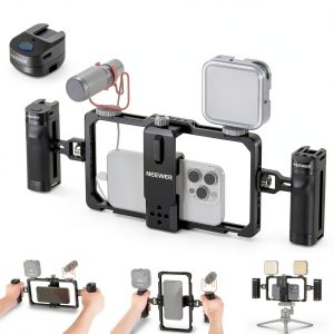 Neewer Universal Phone Cage Video Rig Bluetooth Shutter Side-0