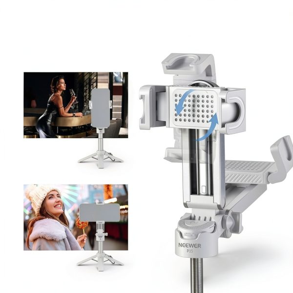 NEEWER Selfie Stick Tripod Bluetooth Remote Shutter Vlogging-3