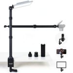 Neewer Table Tripod Light Stand Phone Holder Ball Head-0
