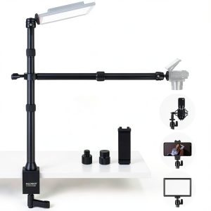 Neewer Table Tripod Light Stand Phone Holder Ball Head-0