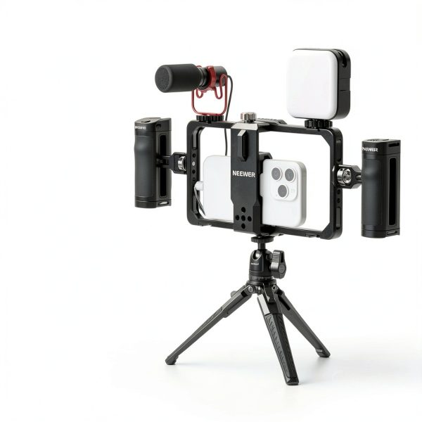 Neewer Universal Phone Cage Video Rig Bluetooth Shutter Side-1