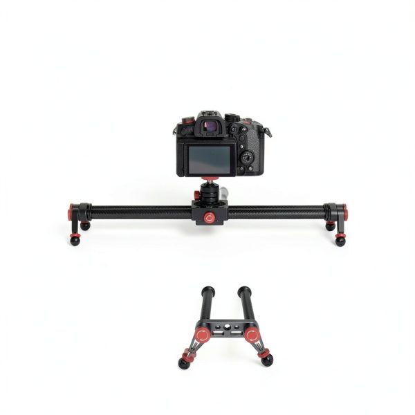 Neewer Carbon Fiber Camera Slider with Ball Head Phone Clamp-2