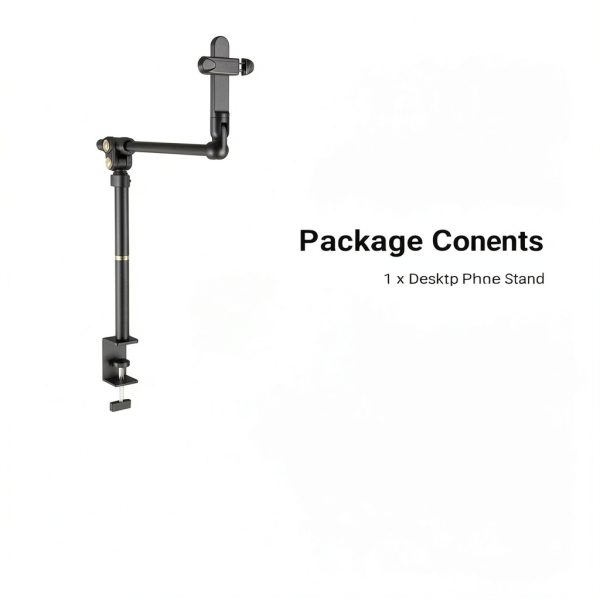 Neewer Basics Phone Mount Stand Metal Desk Tripod Content-6