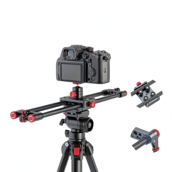 Neewer Carbon Fiber Camera Slider with Ball Head Phone Clamp-1