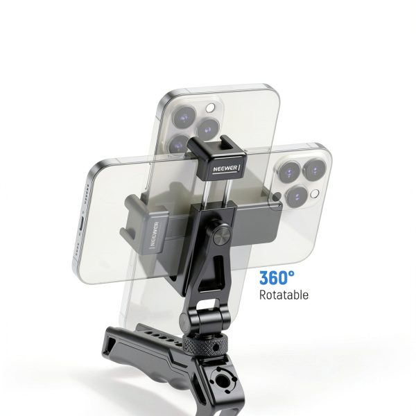 Neewer Phone Tripod Mount Cold Shoe 360 Rotation Aluminum-2