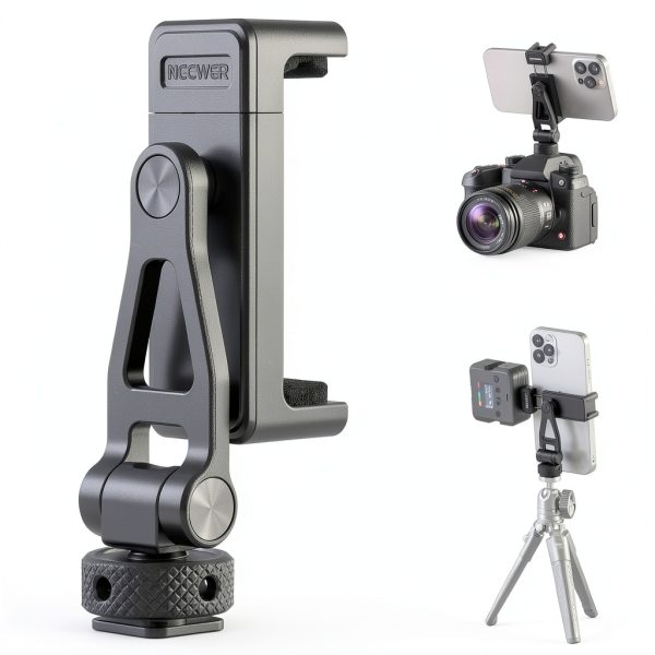 Neewer Phone Tripod Mount Cold Shoe 360 Rotation Aluminum-0