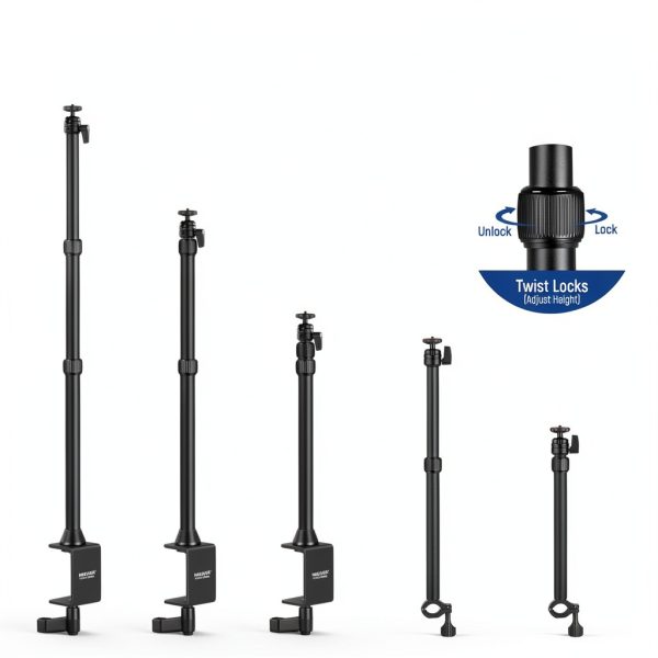 Neewer Table Tripod Light Stand Phone Holder Ball Head-1