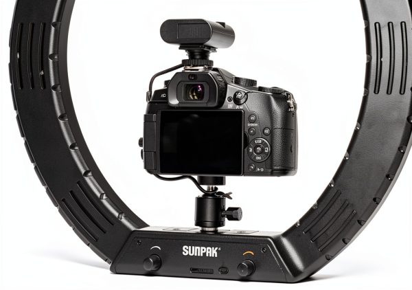 Sunpak 19" Bi-Color Ring Light Vlogging Kit Stand and Bluetooth Remote-14