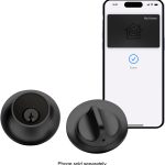 Level Lock+ Smart Deadbolt Replacement – Matte Black Bluetooth Apple-0