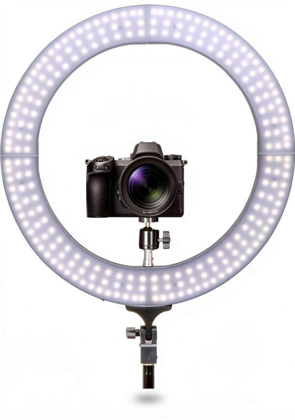 Sunpak 19" Bi-Color Ring Light Vlogging Kit Stand and Bluetooth Remote-9