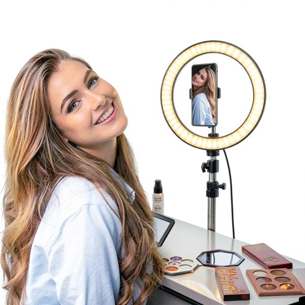 Vivitar 10-Inch LED Ring Light with Adjustable Color Temperature, 3-2