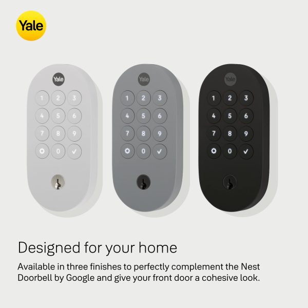 Yale Smart Lock with Matter, Ash Color, Google Home Compatible-5