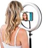 SunPak Bicolor Ring Light with Tilt Mount and Remote, White Amber LEDs-7