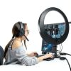Neewer 19 Inch Ring Light Tripod, 3 Phone Holders, Bluetooth Control-2