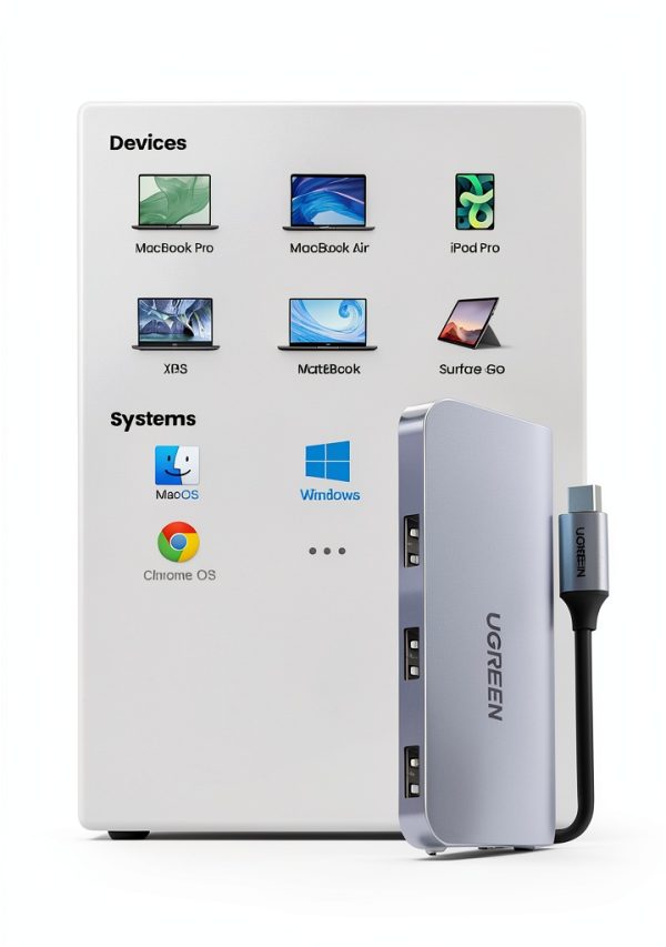 UGREEN 9-in-1 USB-C Docking Station 100W PD Dual HDMI/VGA Ethernet-6