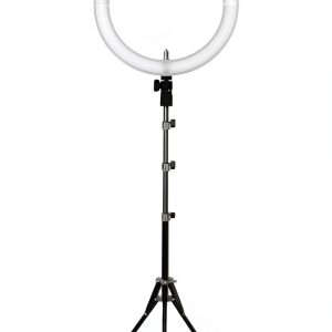 Sunpak 19" Bi-Color Ring Light Vlogging Kit Stand and Bluetooth Remote-0