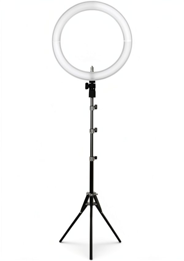 Sunpak 19" Bi-Color Ring Light Vlogging Kit Stand and Bluetooth Remote-0