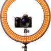 Sunpak 19" Bi-Color Ring Light Vlogging Kit Stand and Bluetooth Remote-10