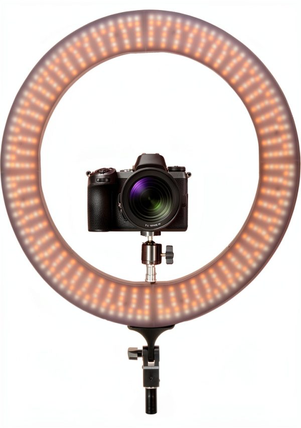 Sunpak 19" Bi-Color Ring Light Vlogging Kit Stand and Bluetooth Remote-11