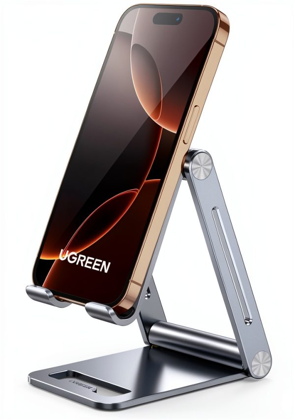 UGREEN Aluminum Phone Stand Space Grey 7.1‑Inch Universal Foldable-0
