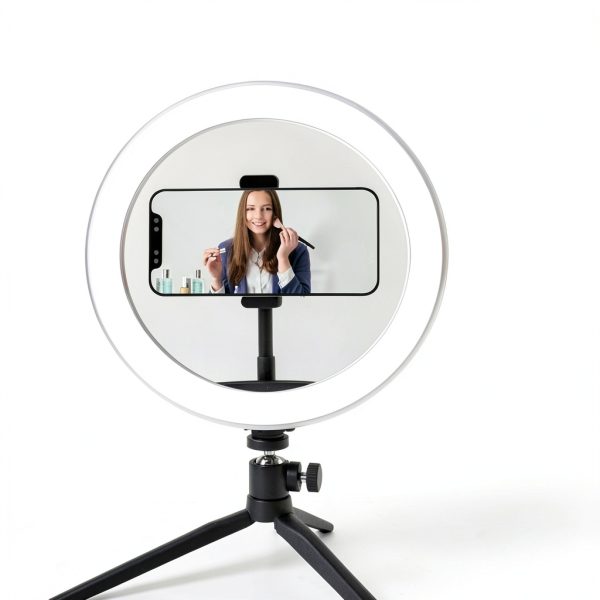Vivitar 10-Inch LED Ring Light with Adjustable Color Temperature, 3-4