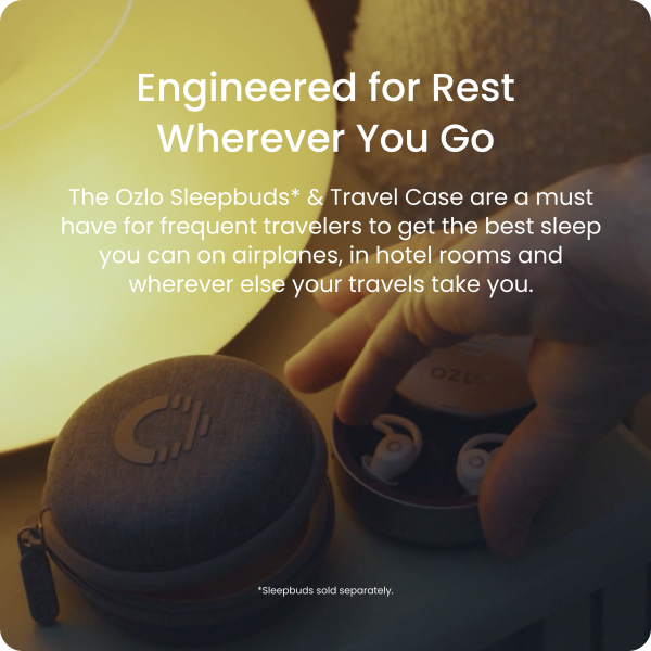 Ozlo Sleepbuds Hard Shell Travel Case with Felt Lining & Mesh Pocket-5